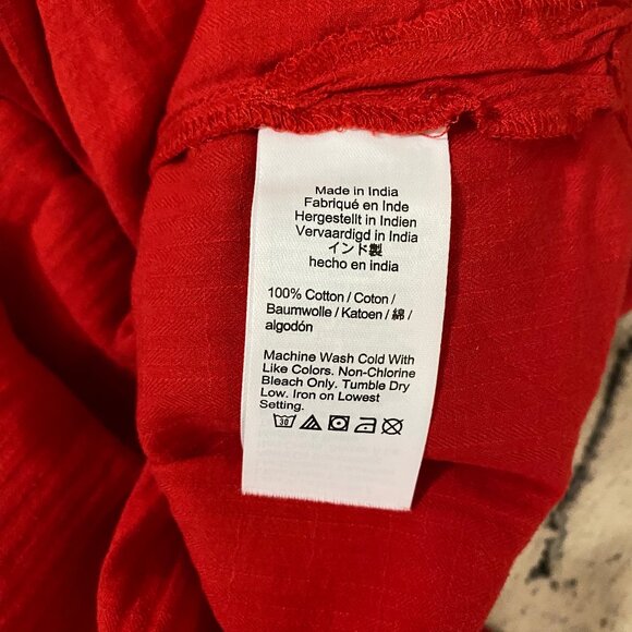 J. Crew Airy gauze button-up shirt XL - Picture 9 of 10